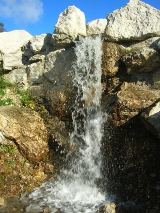 Wasserfälle Himmel Felsen