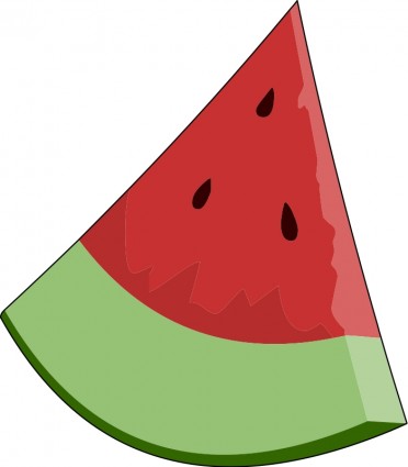 Wassermelone Stück Keil