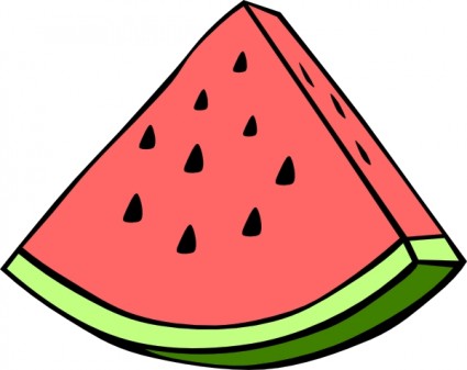Wassermelone Keil ClipArt