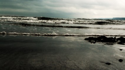 在海灘上的海浪
