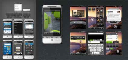 fichiers de WDS android gui full psd source
