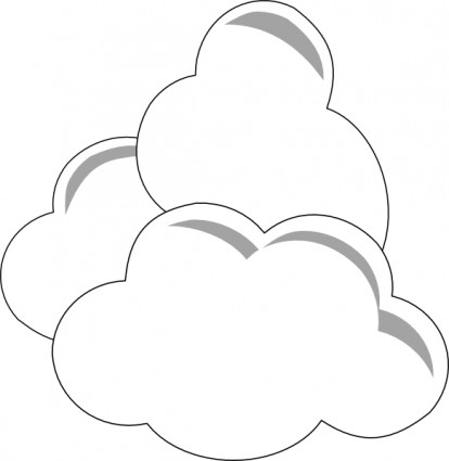 nuages de météo clip art