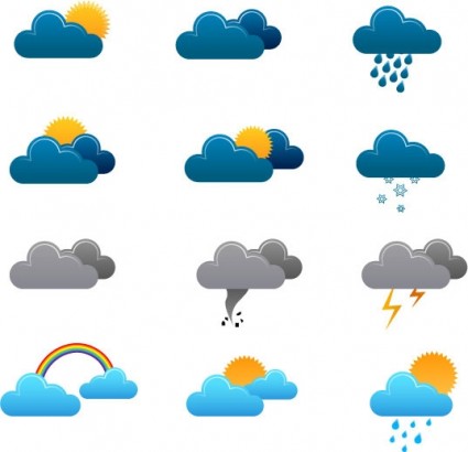 thời tiết biểu tượng vector