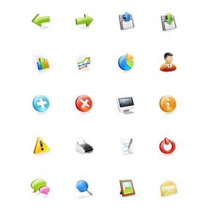 Web application icons set pack icônes