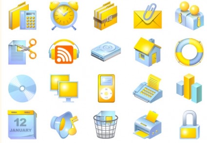 paquete de iconos de interfaz de aplicaciones Web