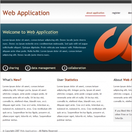 modello di applicazione Web