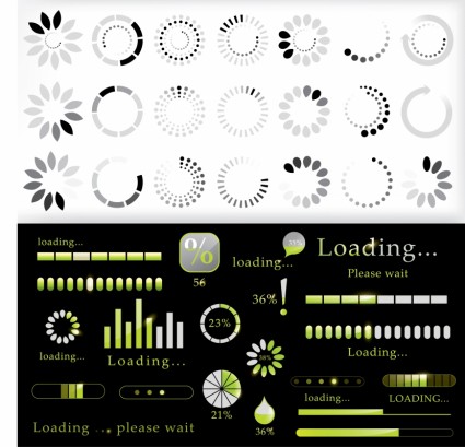 Web Common Elements Of Vector Excessive Wait Loading