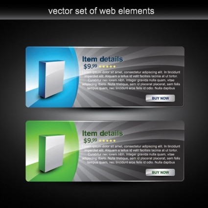 Web Design dekorative Elemente Vektor