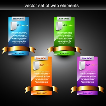 web desain vektor dekoratif