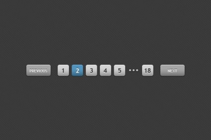 Web Paging Button Elements Psd Download