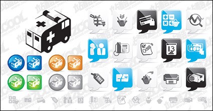 Web2 Style Icon Vector Material