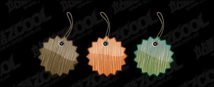 Web2 Style Wood Material Listed Vector
