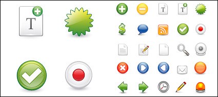 web2 web desain ikon umum digunakan