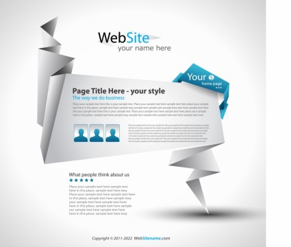 sitio web diseño interfaz usuario caja vector