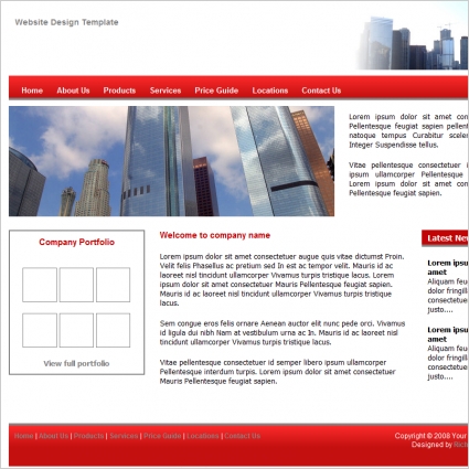 mẫu thiết kế trang web