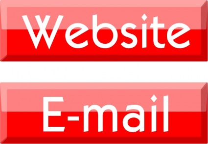 botões de email e Web site