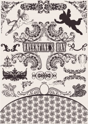 Wedding Lace Pattern Vector