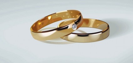 خاتم الزواج قصاصة فنية