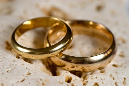 高精細溶融画像結婚指輪