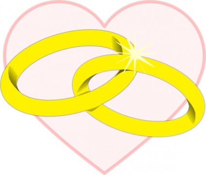 arte de grampo de rings2 de casamento