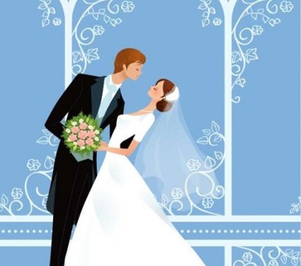 Hochzeit-Vektorgrafik