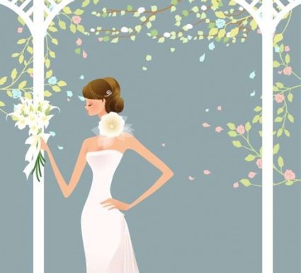 illustration vectorielle mariage