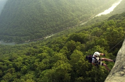 ウェスト バージニア州ニュー川渓谷の風景