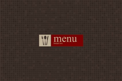 vector menu ocidental