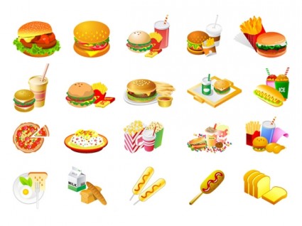 Westernstyle-Fast-Food-ClipArt-Grafik