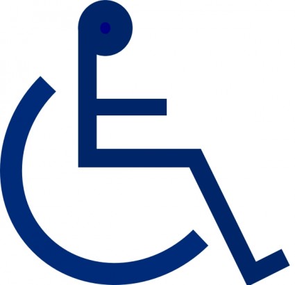 轮椅标志的剪贴画
