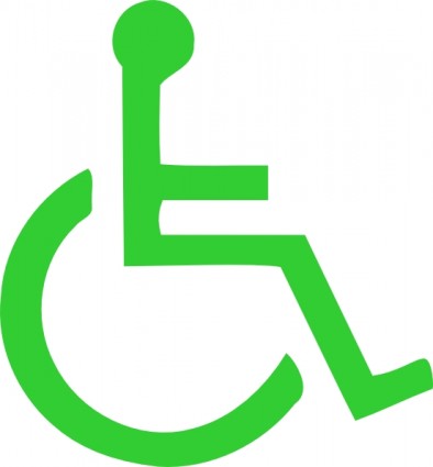 ClipArt simbolo di sedia a rotelle