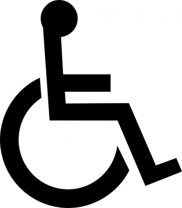 車椅子のシンボルのクリップアート