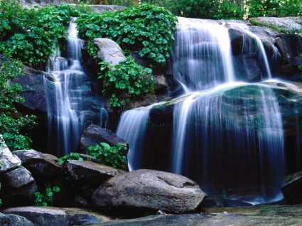威士卡瀑布瀑布自然壁紙