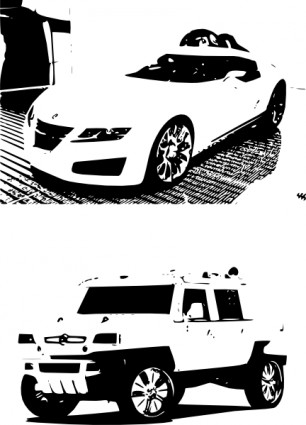 blancos coches clip art