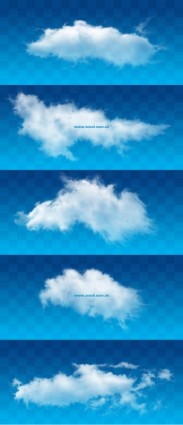 immagini ad alta definizione psd a strati di nuvole bianche