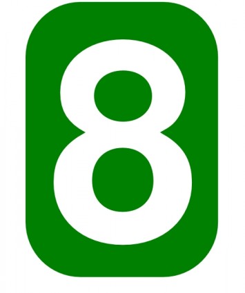putih hijau rounded rectangle clip art
