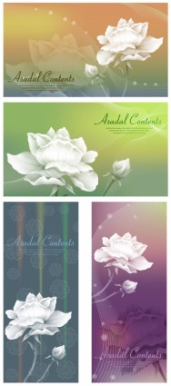White Roses And Vector Fantasy Background
