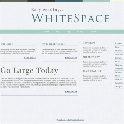 modello di whiteSpace