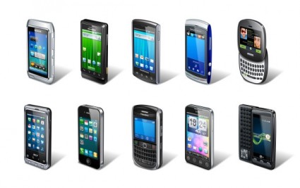 مجموعة واسعة من الهواتف الذكية ناقل
