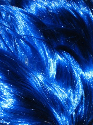 perruque de cheveux bleus