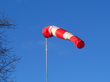 bolsa de aire indicador de dirección del viento desde el viento