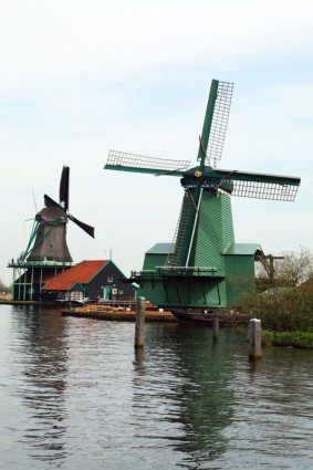 Wiatraki w Holandii