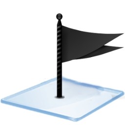 Bandiera di Windows nero