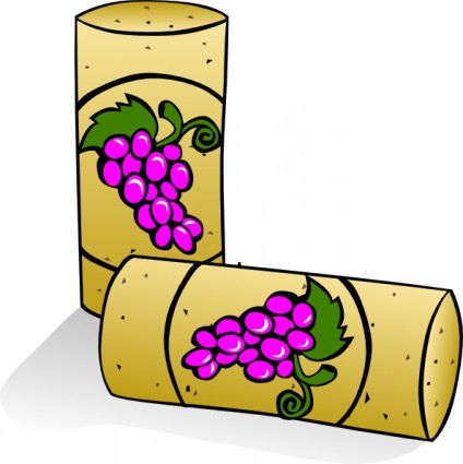 Corchos de vino clip art