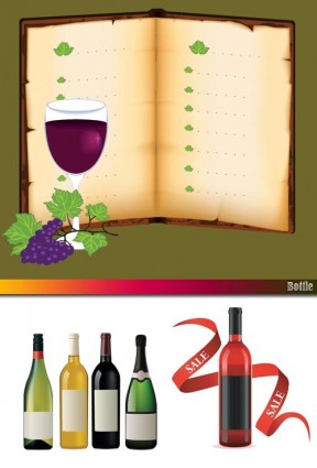 vector de vino