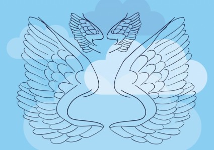 Flügel vector illustration