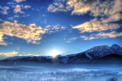 Зимний пейзаж изображения hd