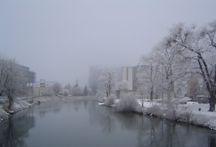 Parlamento Europeo de Estrasburgo de invierno