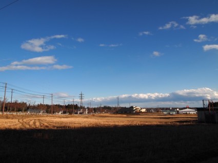 Yamada s Reis Felder Winterlandschaft