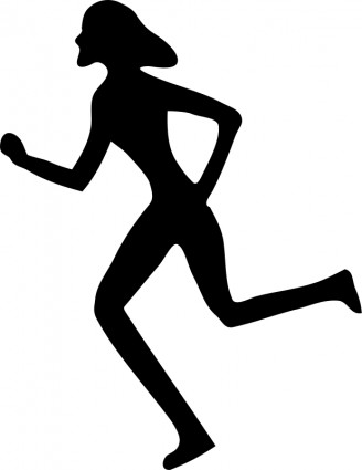 người phụ nữ chạy